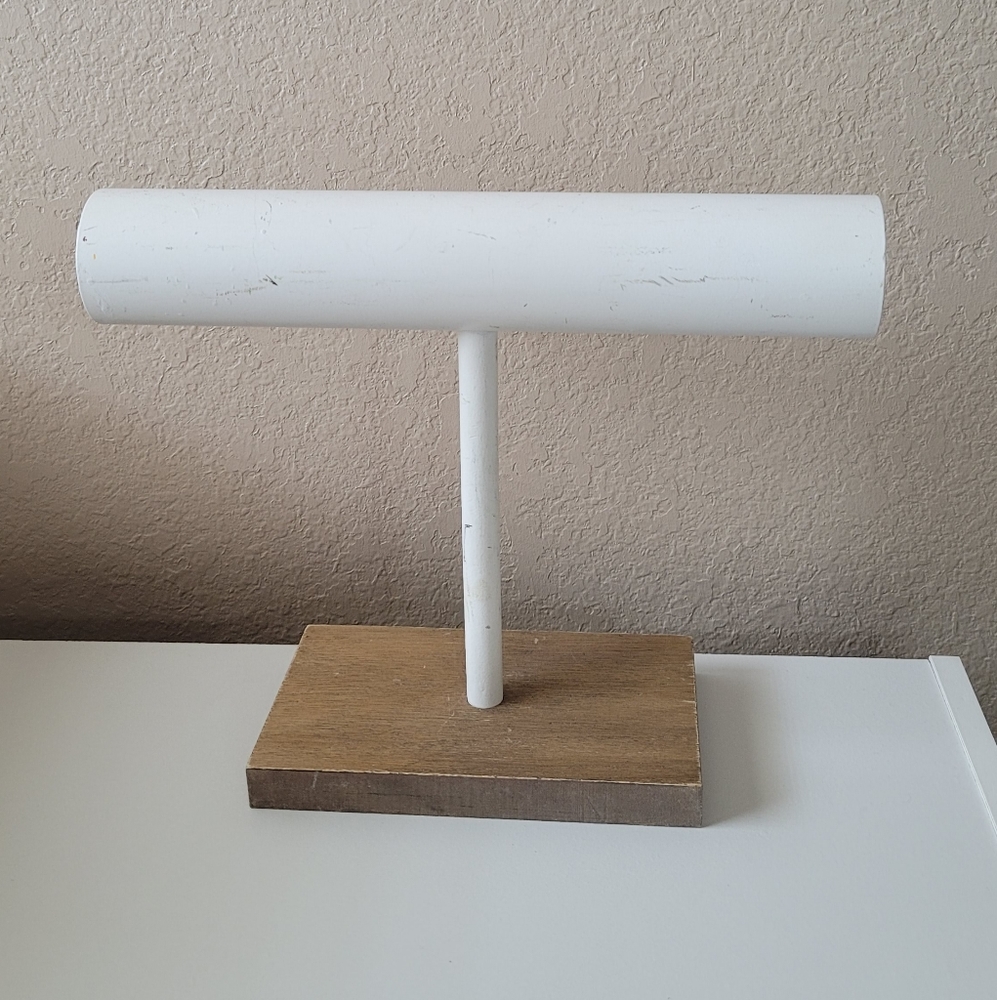 White Distressed Wodeen Vintage Bracelet Holder from Hobby Lobby